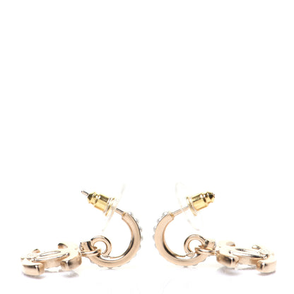 Chanel Pearl CC Hoop Drop Earring Gold 6 of 8