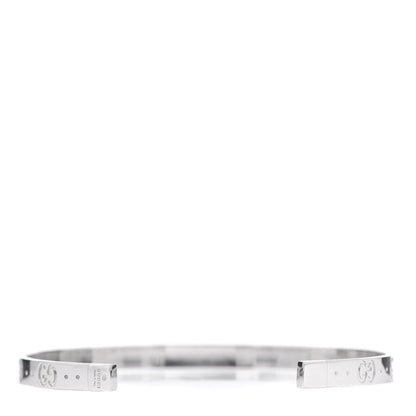 Gucci 18K White Gold Icon Cuff Bracelet 3 of 7