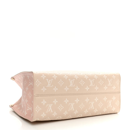 Louis Vuitton Empreinte Monogram Spring In The City Onthego MM Beige Pink Yellow 4 of 7