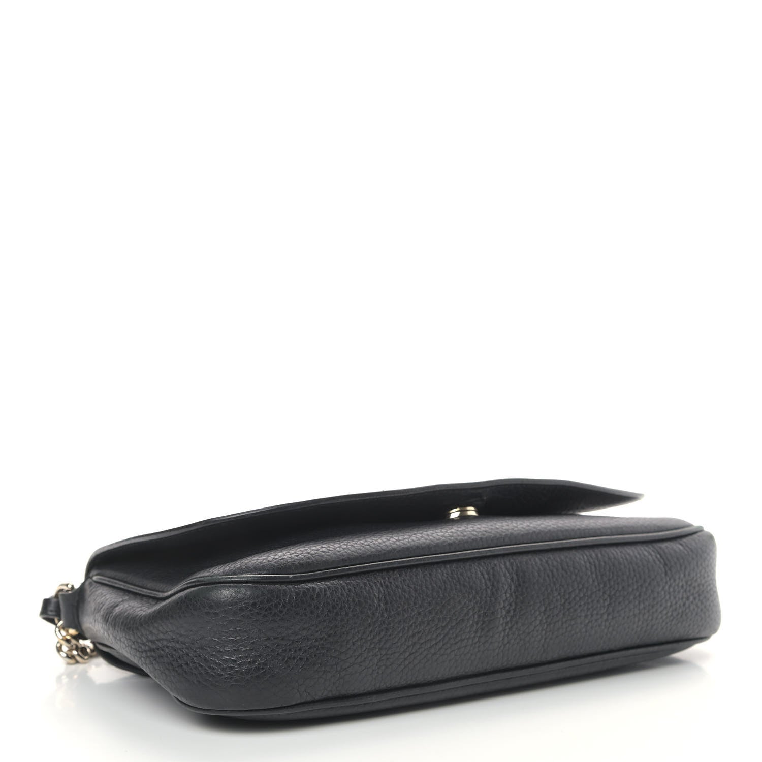 Gucci Pebbled Calfskin Medium Soho Flap Crossbody Black 4 of 21