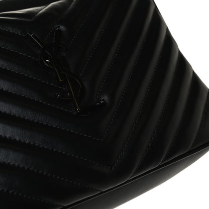 Saint Laurent Calfskin Matelasse Monogram Lou Camera Bag Black 11 of 16