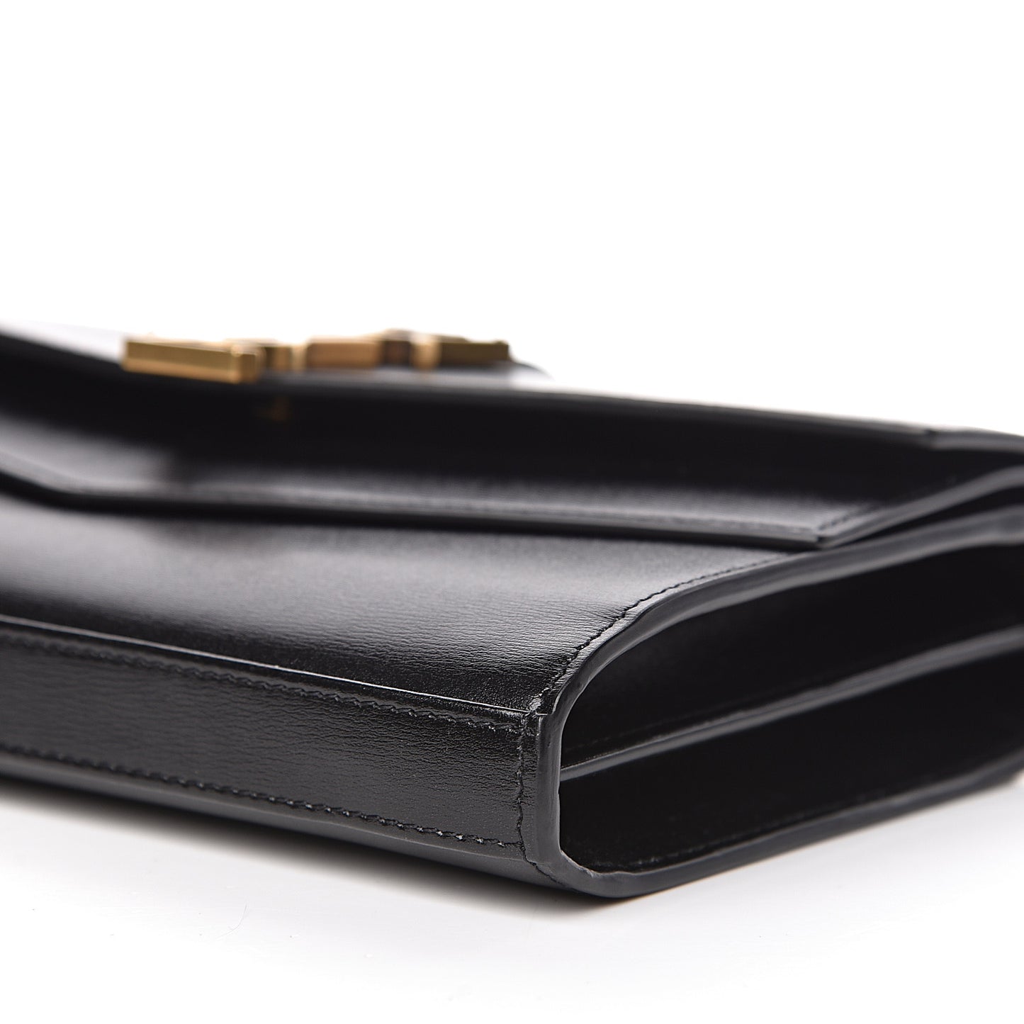Smooth Calfskin Monogram Sulpice Chain Wallet Black