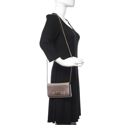 Christian Dior Metallic Calfskin J'adior Croisiere Chain Wallet Bronze 2 of 10
