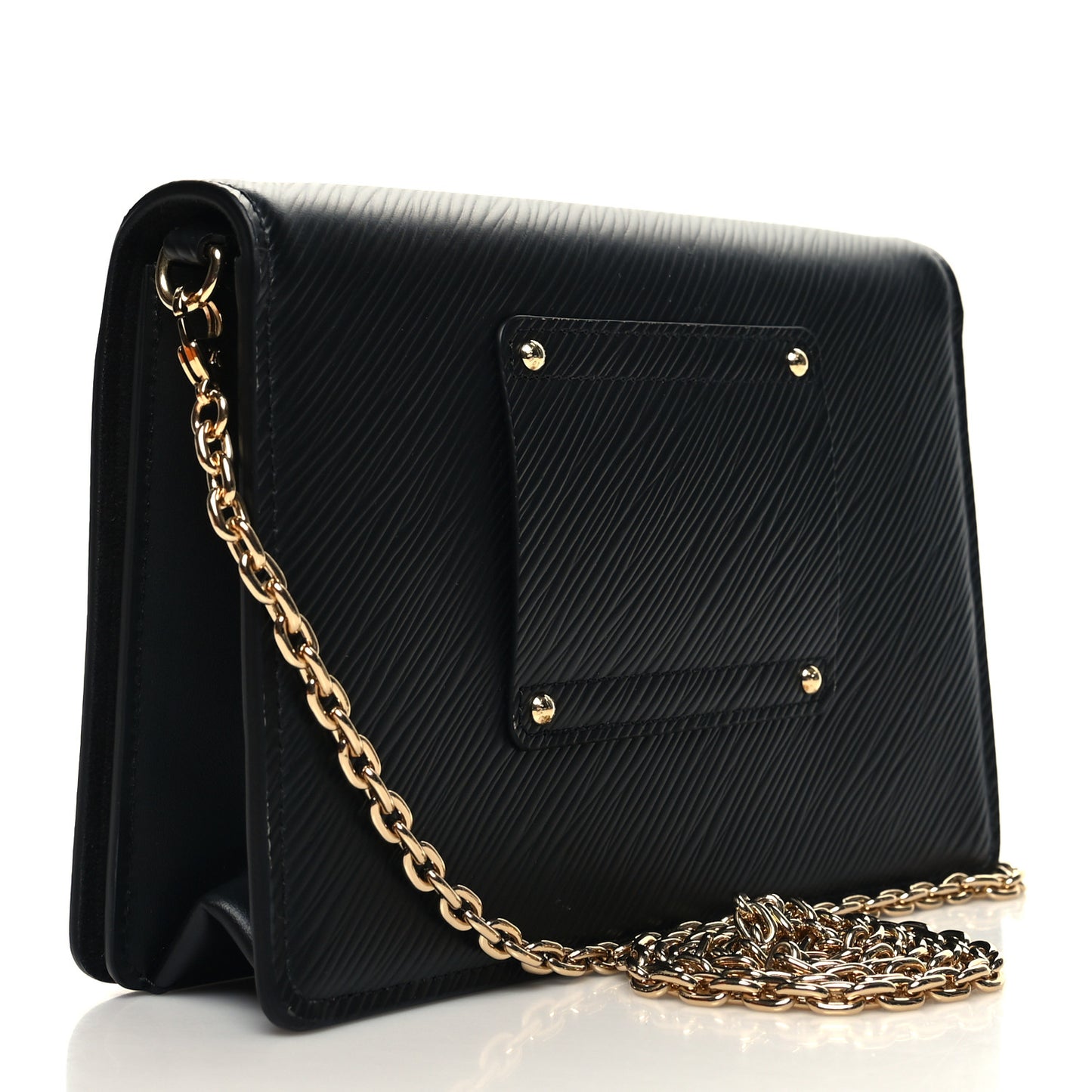 Epi Twist Belt Chain Wallet Black