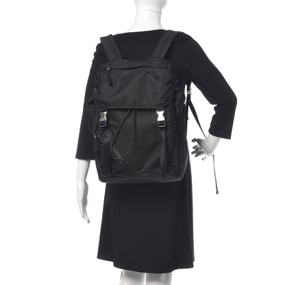 Prada Nylon Montagna Double Buckle Backpack Black 2 of 10