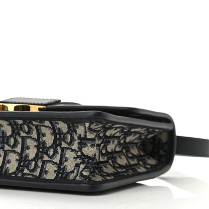 Christian Dior Oblique 30 Montaigne Flap Bag Blue 9 of 9