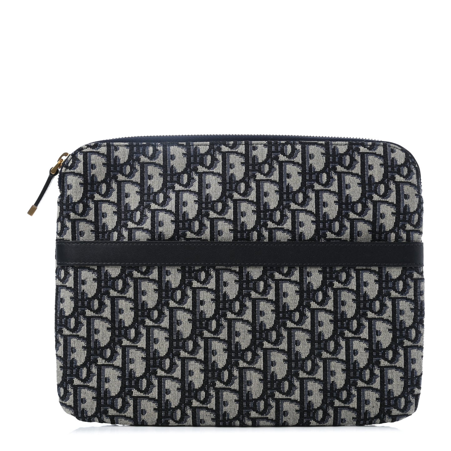 Oblique Pouch Clutch Blue