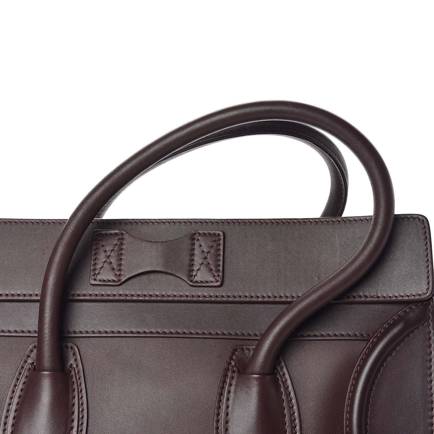 Celine Smooth Calfskin Small Luggage Burgundy 16 of 17