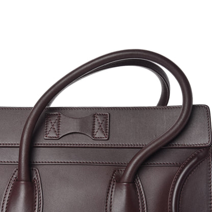 Celine Smooth Calfskin Small Luggage Burgundy 16 of 17