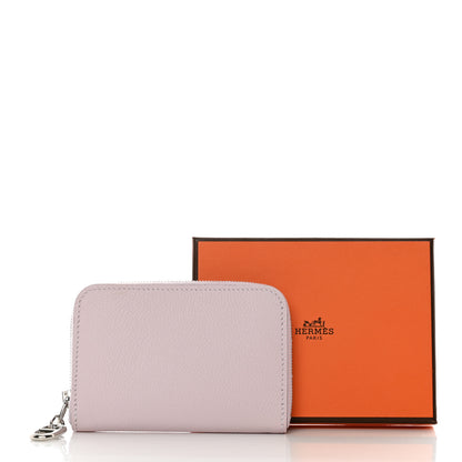 Hermes Evercolor Zipengo Chain D'Ancre Compact Cardholder Mauve Pale 8 of 8