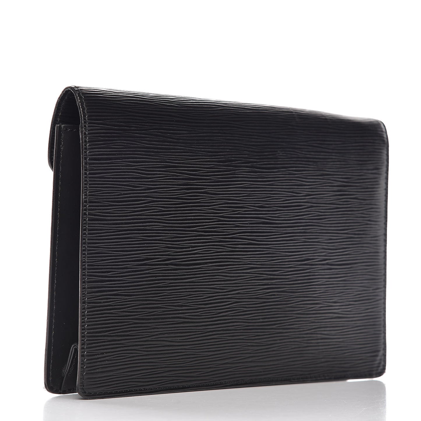 Epi Pochette Sellier Dragonne Clutch Black