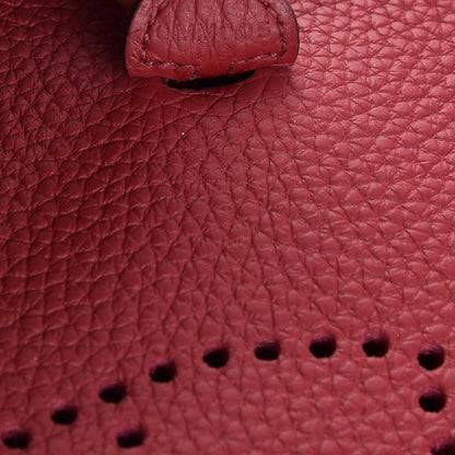 Hermes Taurillon Clemence Evelyne TPM Rouge Grenat 7 of 7