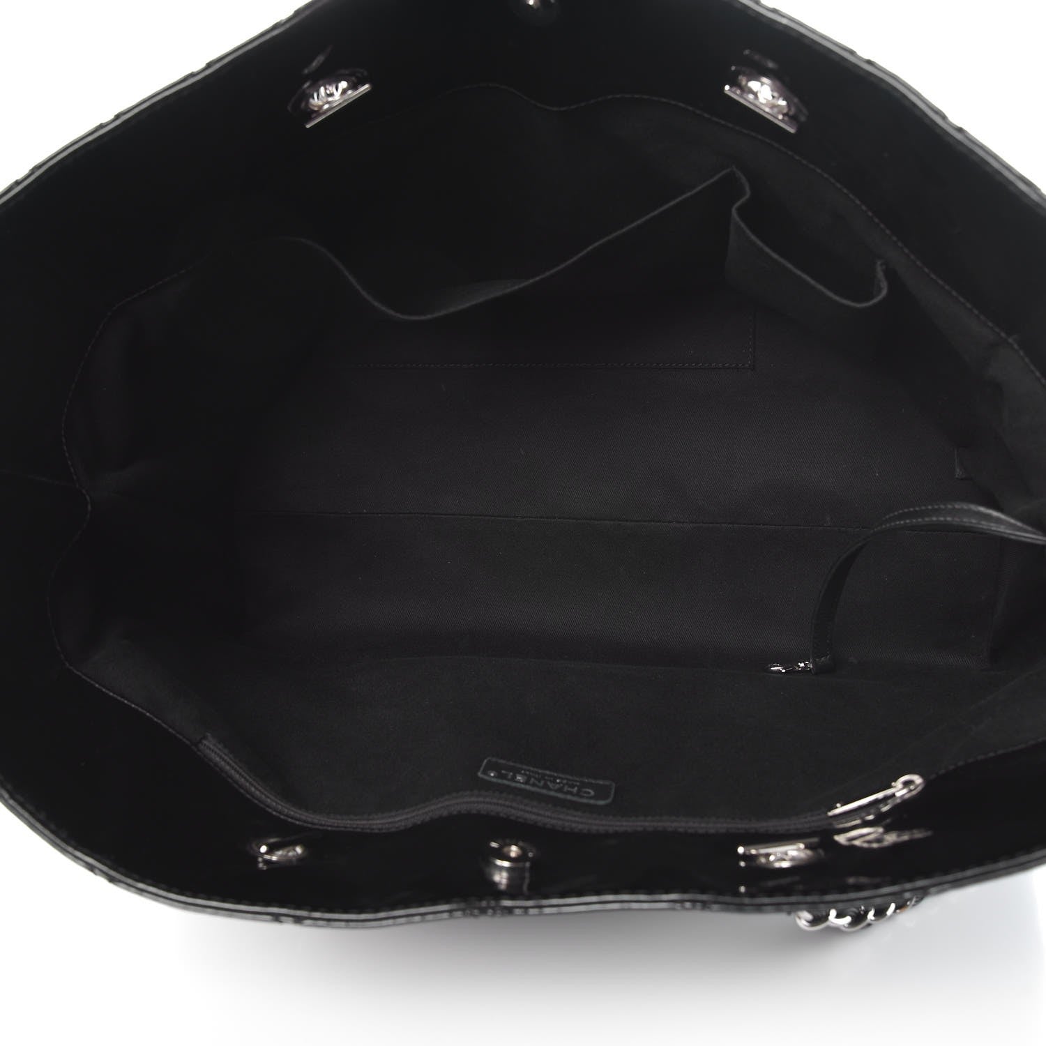 Chanel Vinyl Quilted Large In The Business Tote Black 5 of 8