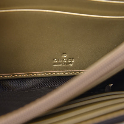 Gucci Metallic Guccissima Signature Bowy Continental Wallet Golden Beige 5 of 7