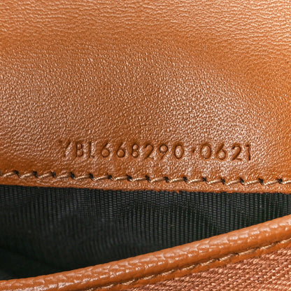 Saint Laurent Grain De Poudre Matelasse Chevron Monogram Flap Card Case Dark Natural 6 of 12