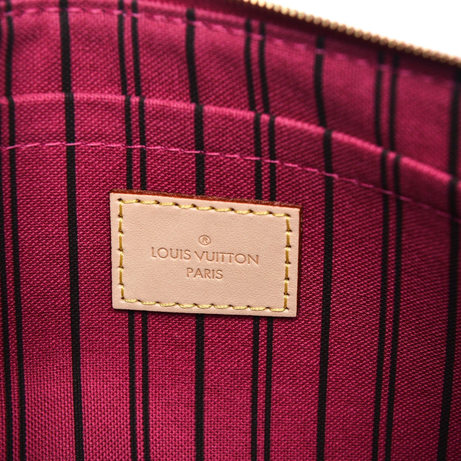 Louis Vuitton Monogram Neverfull MM GM Pochette Pivoine 6 of 7