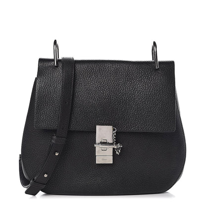 Chloe Grained Lambskin Large Drew Shoulder Bag Black 1 of 11