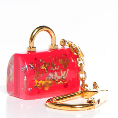 Louis Vuitton Resin Inclusion Speedy Bag Charm Key Chain Pomme D'Amour 3 of 4