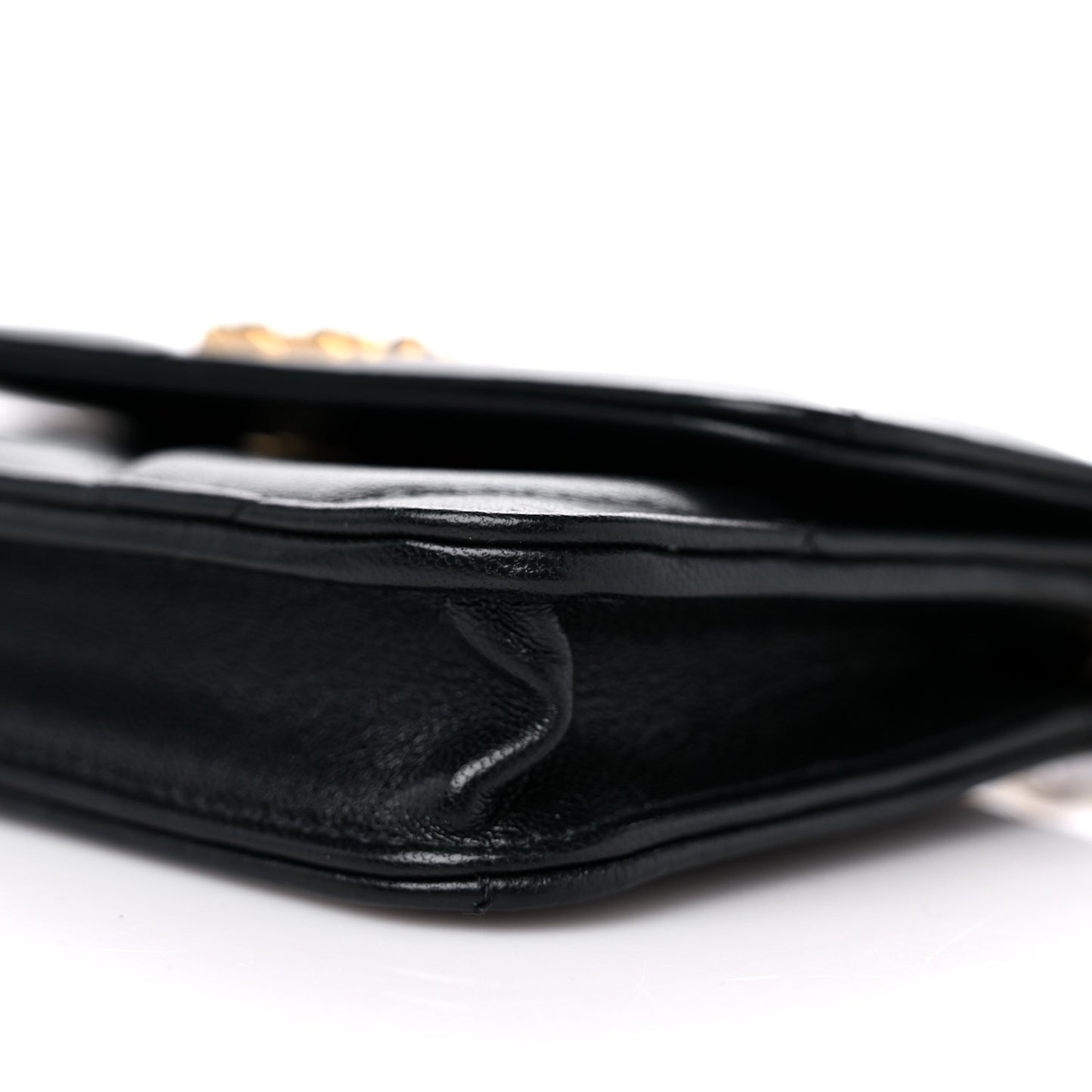 Lambskin Quilted Chanel 19 Clutch With Chain Black