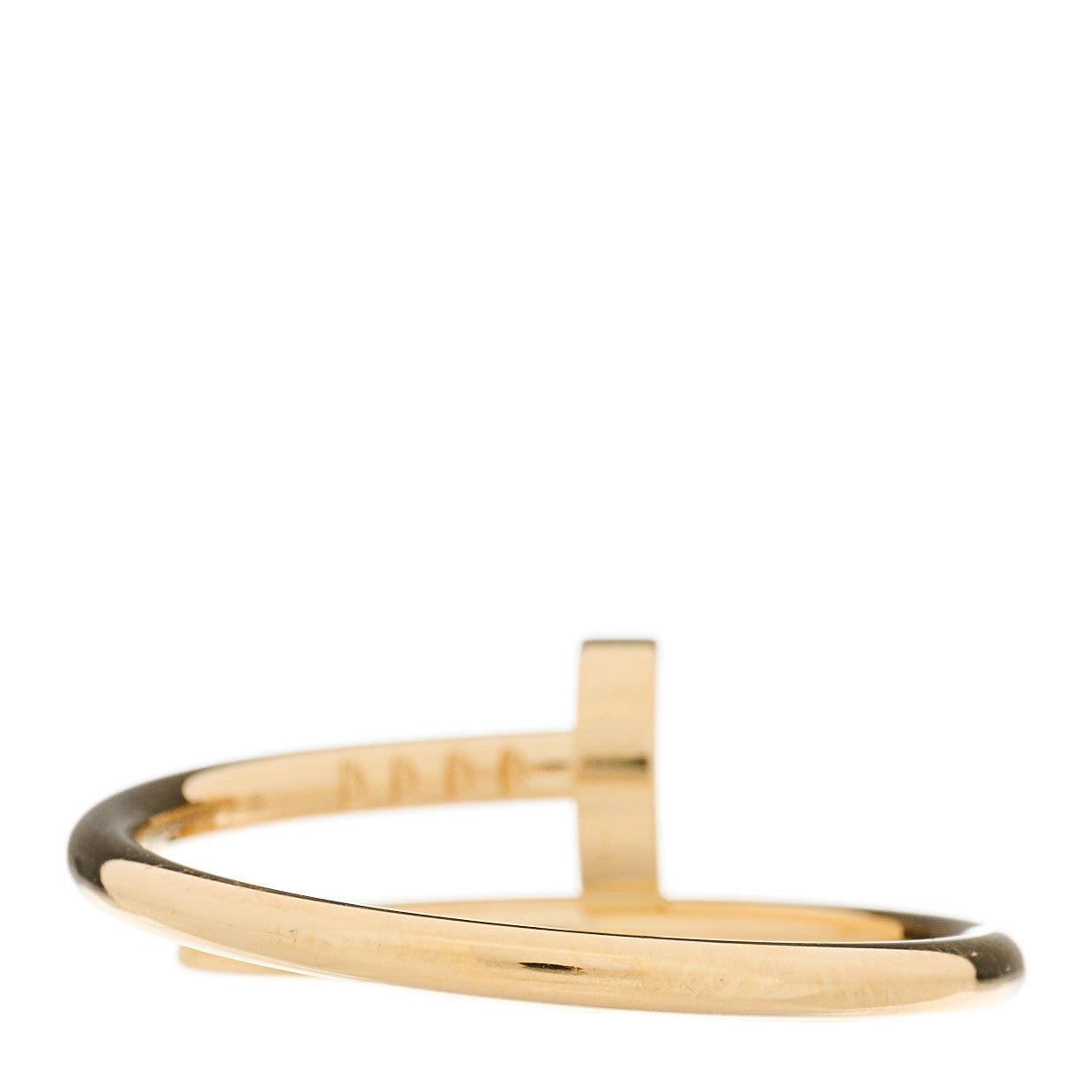 Cartier 18K Yellow Gold Small Juste Un Clou Ring 55 7.25 3 of 5