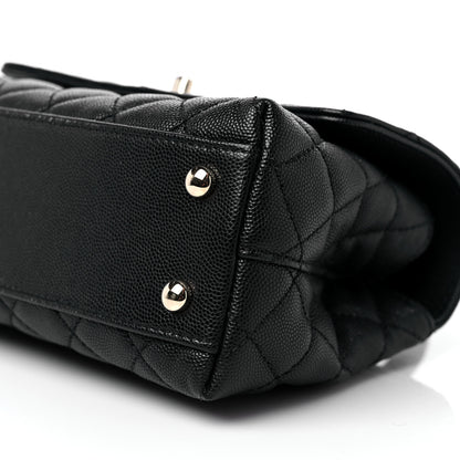 Chanel Caviar Quilted Mini Coco Handle Flap Black 9 of 10