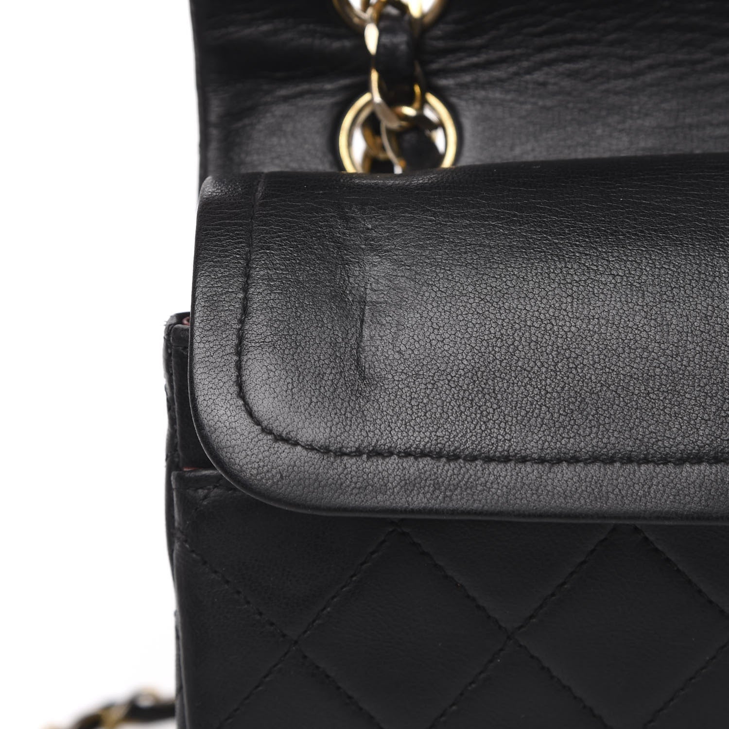 Chanel Lambskin Quilted Small Double Flap Black 10 of 15