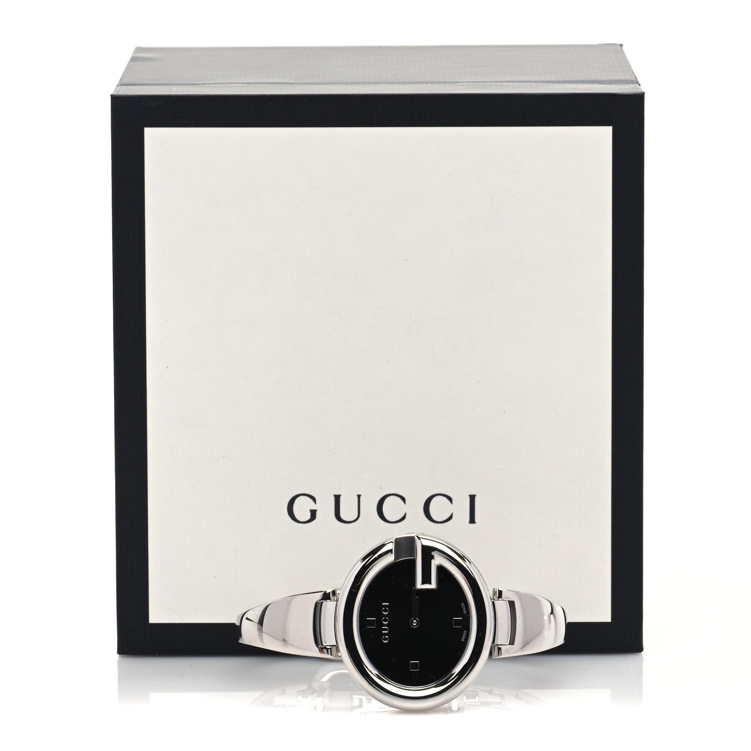 Gucci Stainless Steel 36mm Guccissima Quartz Watch Black 5 of 5