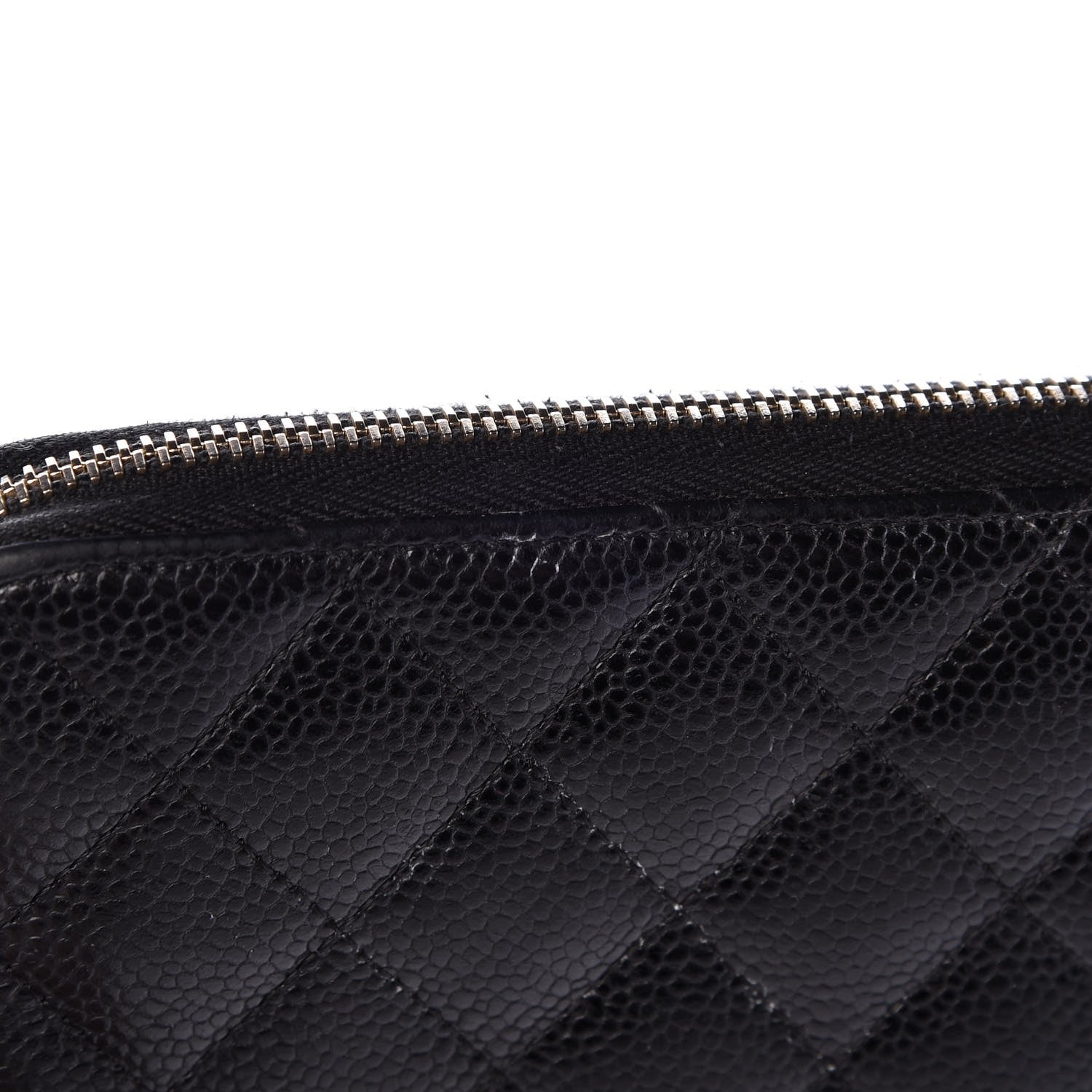 Chanel Caviar Quilted Large Zip Around Organizer Wallet Black 11 of 14