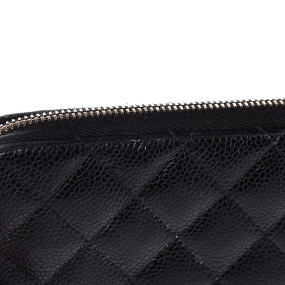 Chanel Caviar Quilted Large Zip Around Organizer Wallet Black 11 of 14