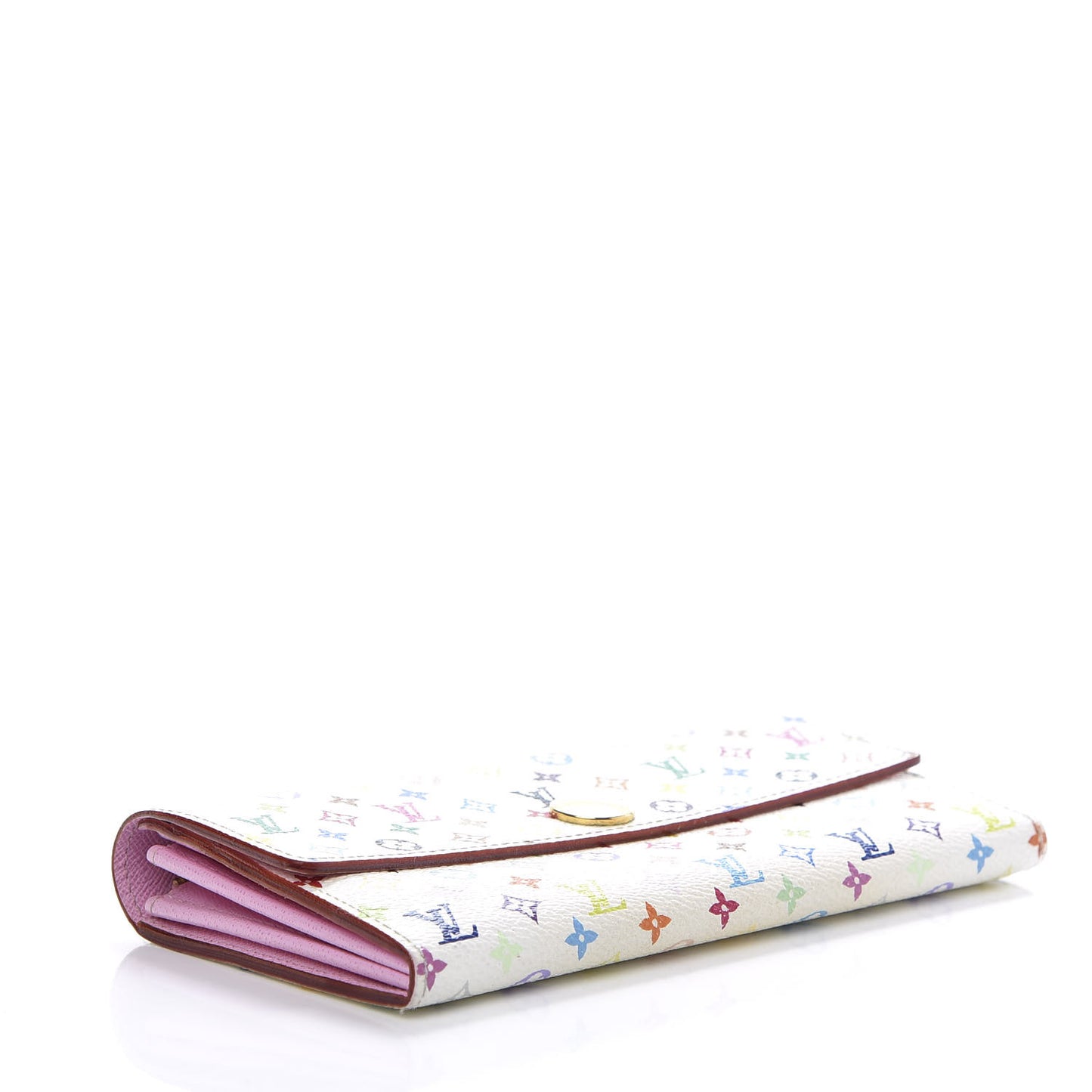 Monogram Multicolor Sarah Wallet White Litchi