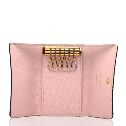 Louis Vuitton Damier Ebene Multicles 6 Key Holder Rose Ballerine 5 of 7