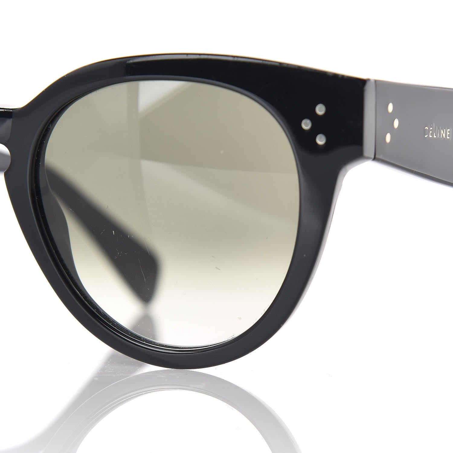 Celine Thin Preppy Sunglasses CL 41049/S Black 7 of 8