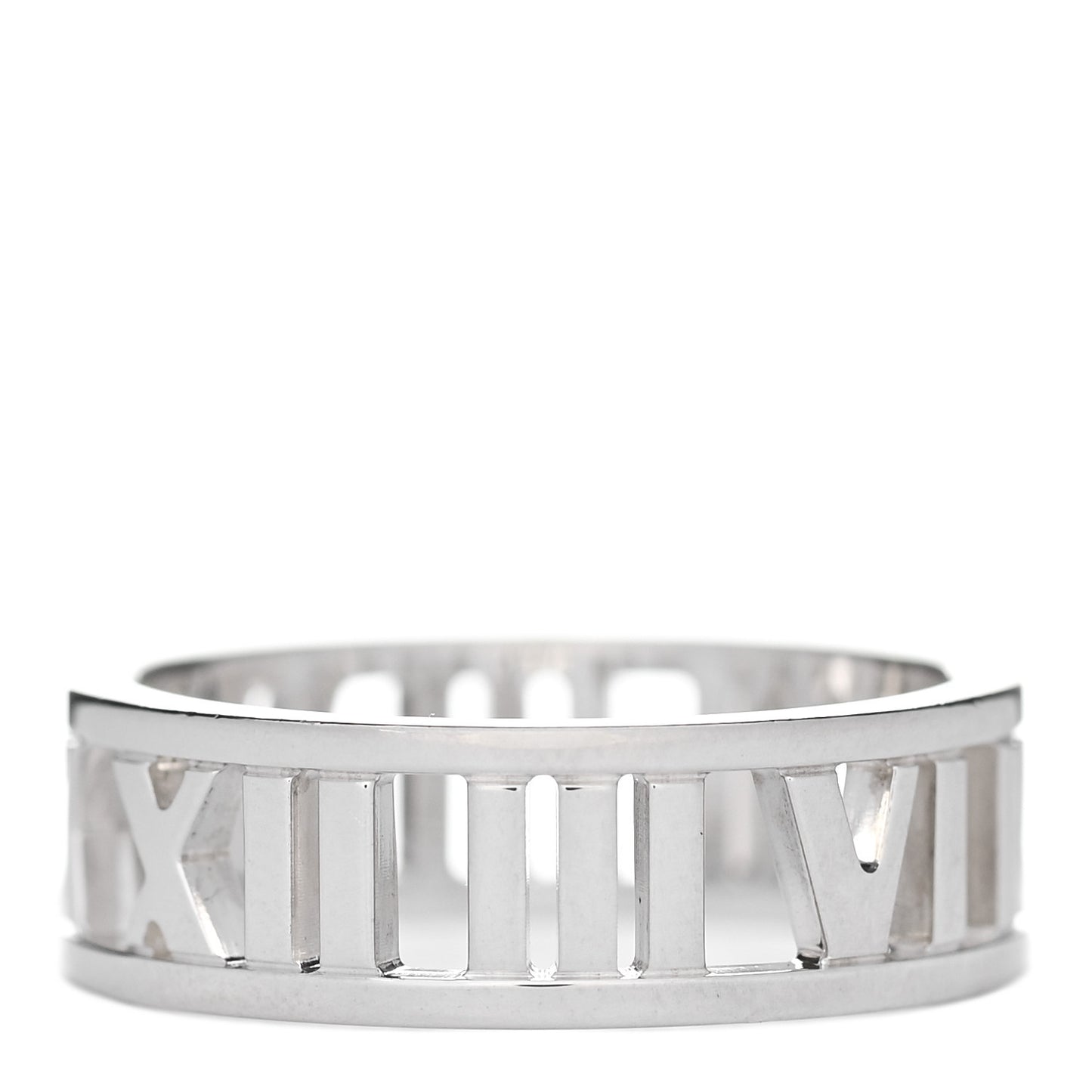 Sterling Silver Wide Atlas Open Ring 56 7.75