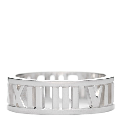 Tiffany Sterling Silver Wide Atlas Open Ring 56 7.75 1 of 3