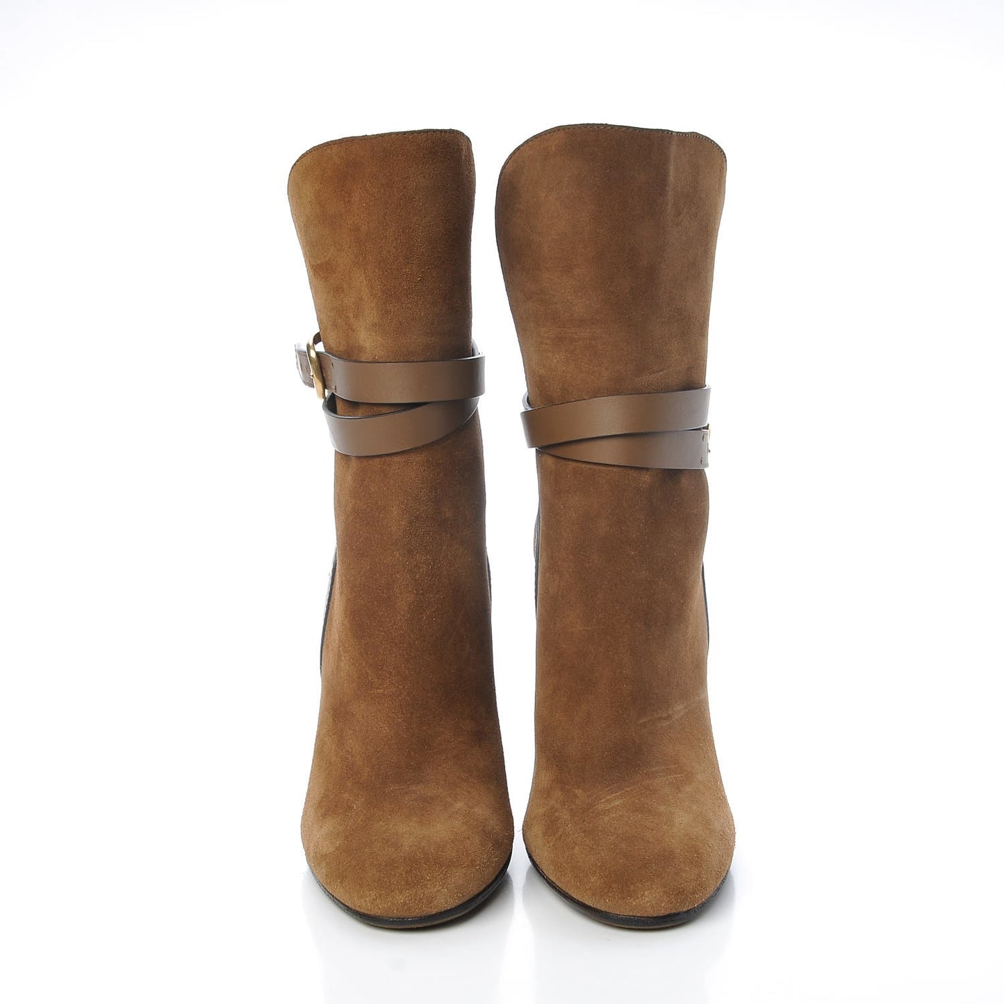 Suede Abigail Ankle Boots 36.5 New Marron