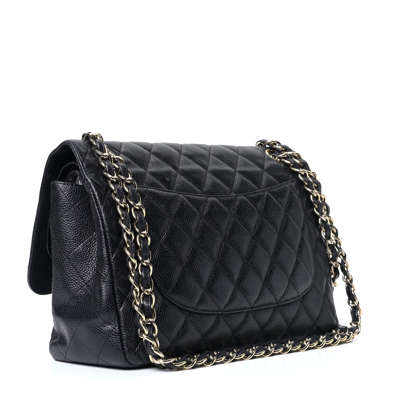 Chanel Caviar Quilted Jumbo Double Flap Black 2 of 5