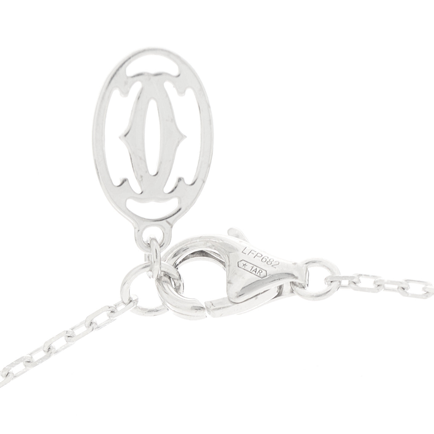 Cartier 18K White Gold Diamond SM D'Amour Pendant Necklace 4 of 6
