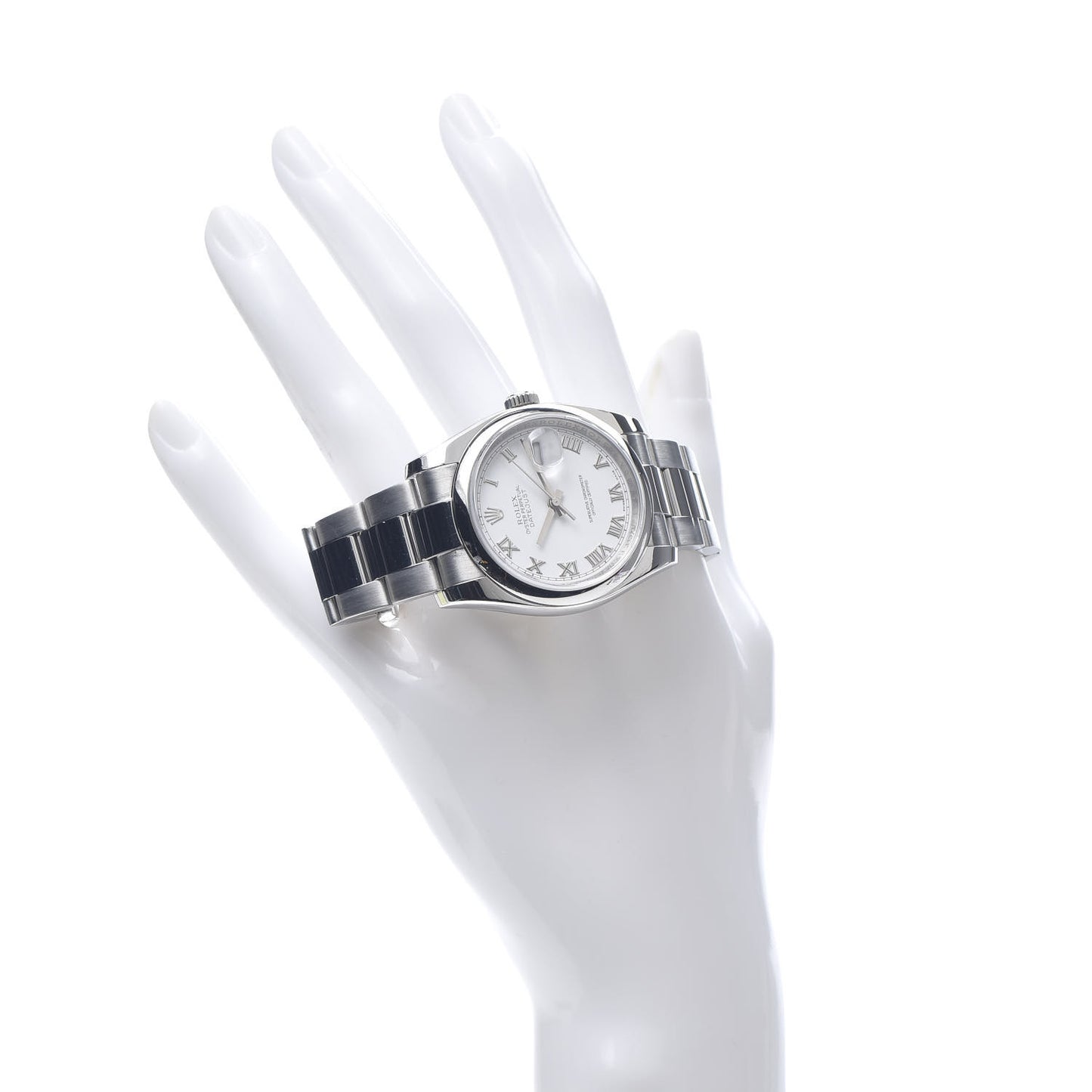 Stainless Steel 36mm Oyster Perpetual Datejust Watch White Roman 116200