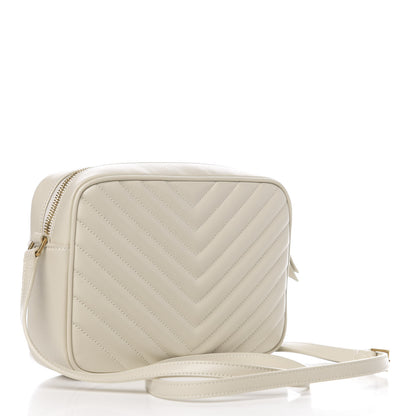 Saint Laurent Calfskin Matelasse Monogram Lou Camera Bag Crema Soft 2 of 8