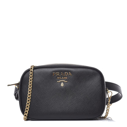Prada Saffiano Belt Bag Black 1 of 9