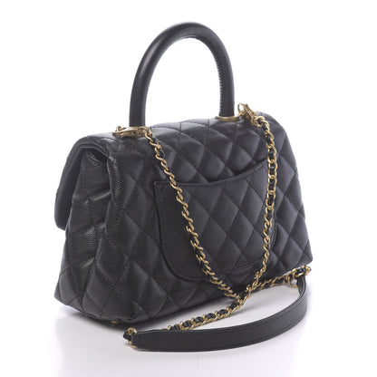 Chanel Caviar Quilted Mini Coco Handle Flap Black 3 of 10