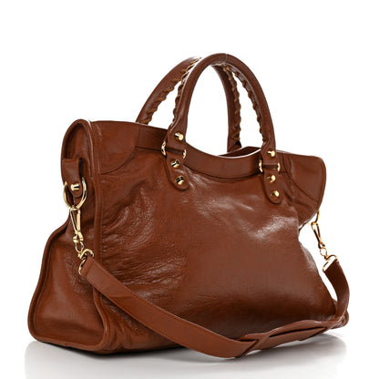 Balenciaga Agneau Classic Gold Hardware City Marron Cognac 2 of 13