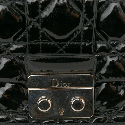 Christian Dior Patent Cannage New Lock Flap Black 12 of 14