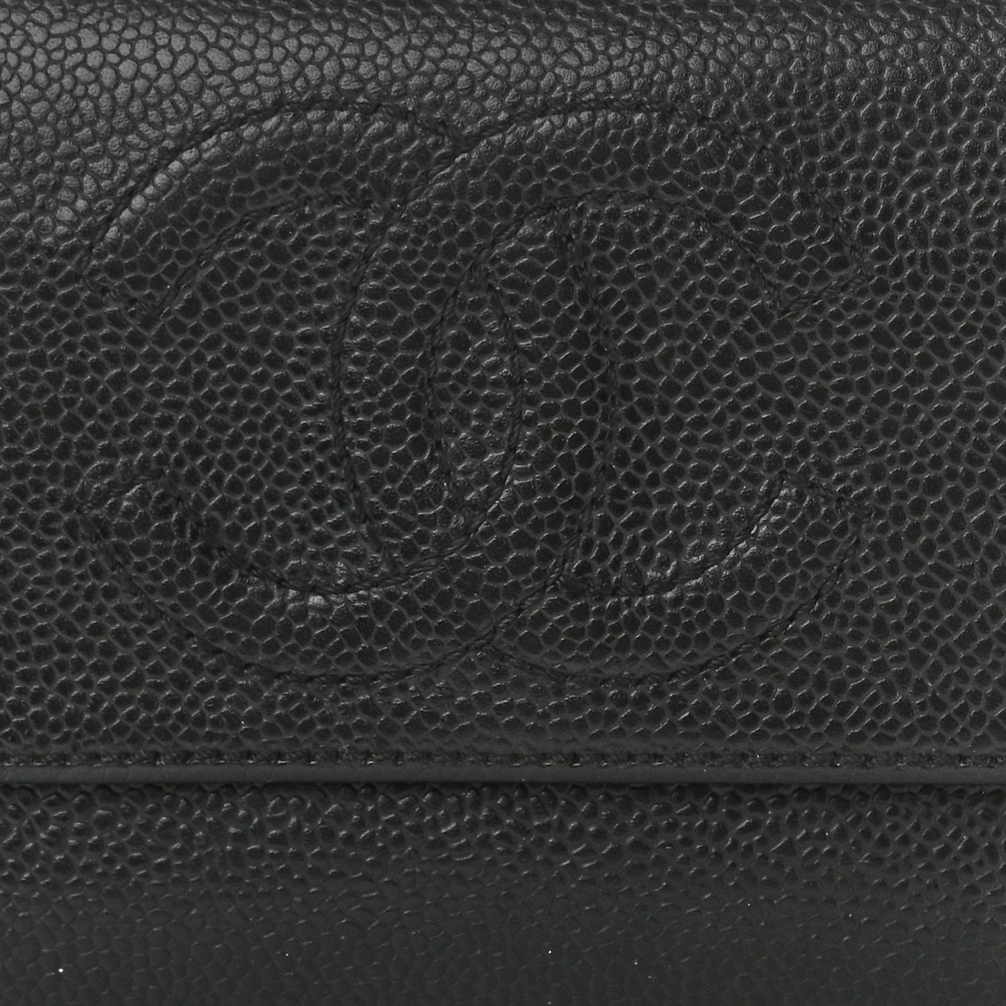 Caviar Timeless CC Flap Wallet Black
