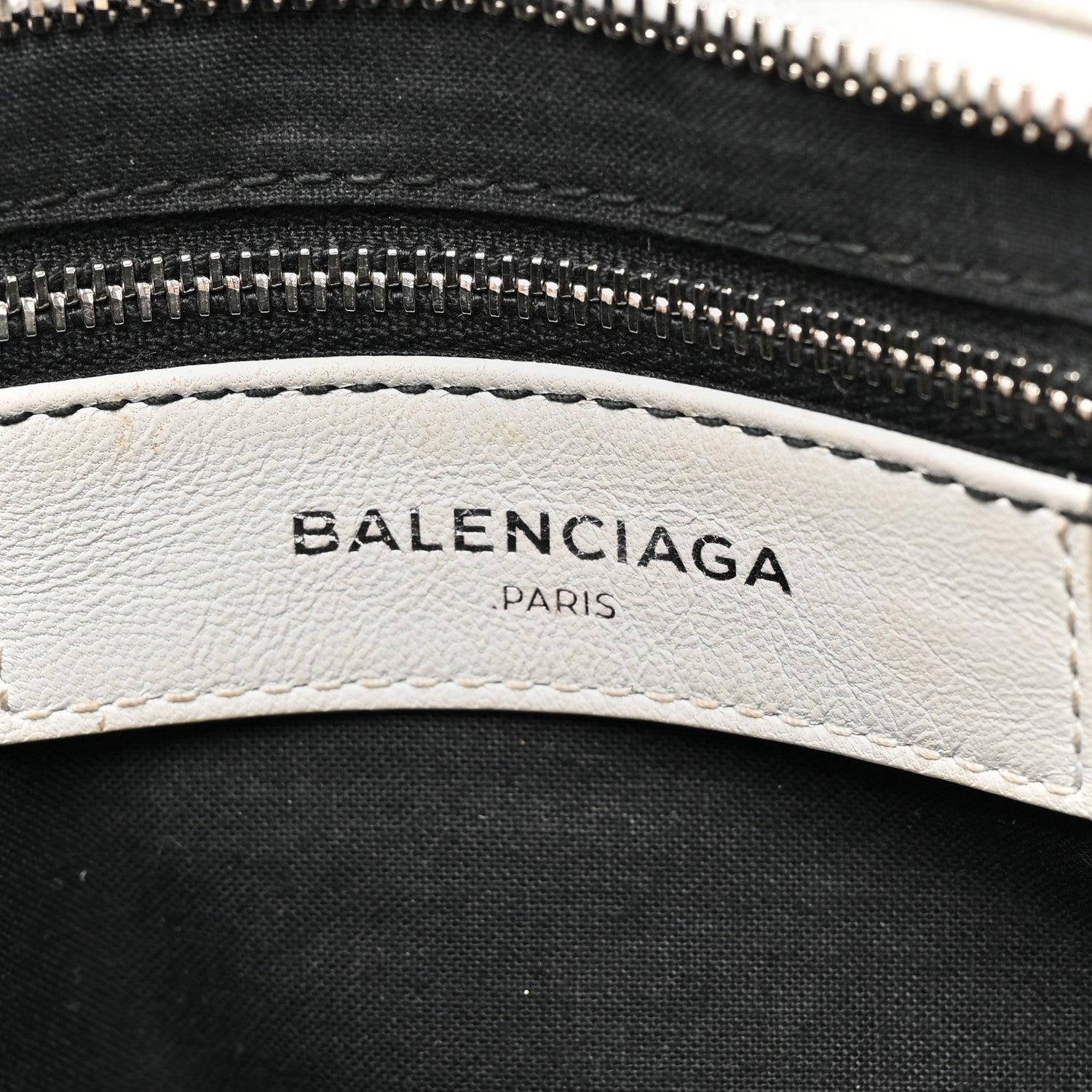 Balenciaga Chevre Silver Metallic Edge Hardware S City White 6 of 17