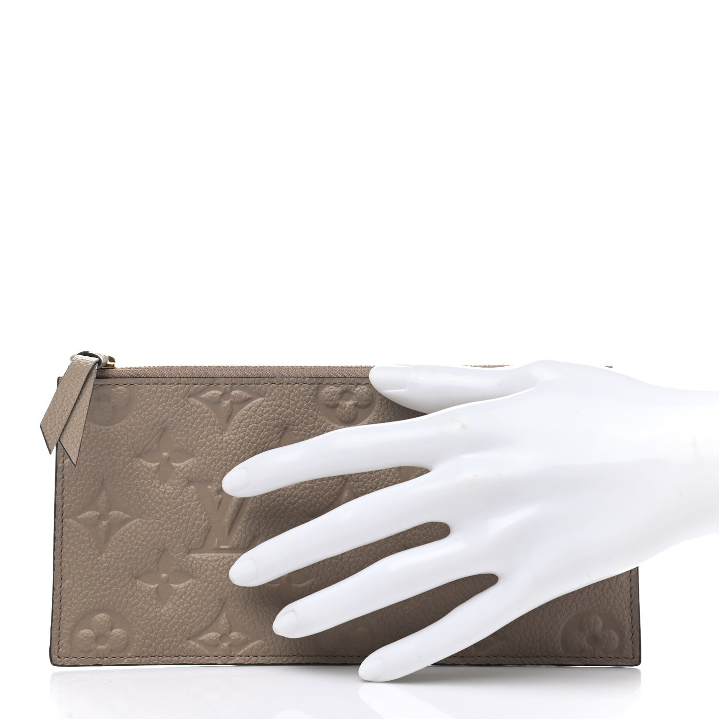 Empreinte Felicie Chain Wallet Zippered Insert Tourterelle