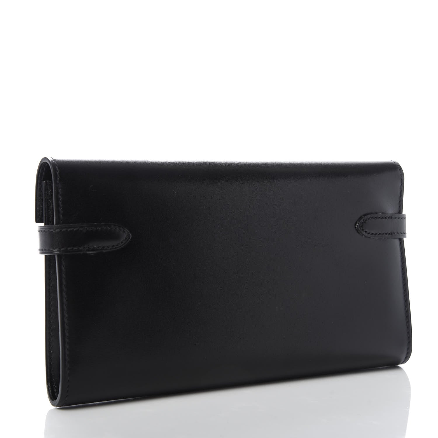 Hermes Box Kelly Longue Wallet Black 3 of 9