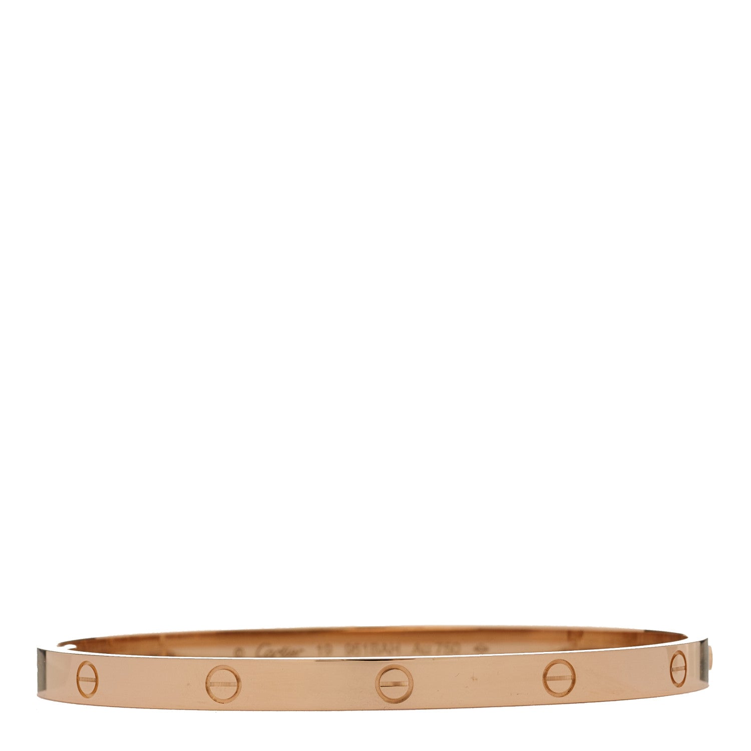 Cartier 18K Pink Gold Medium LOVE Bracelet 19 1 of 5