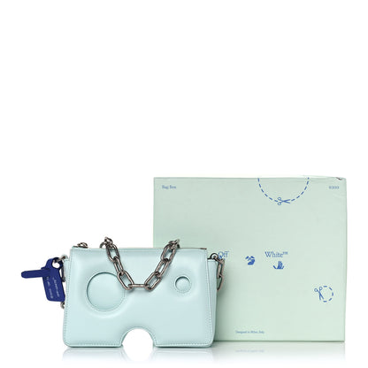 Off-White OFF WHITE Calfskin Burrow 20 Crossbody Bag Light Blue 12 of 12