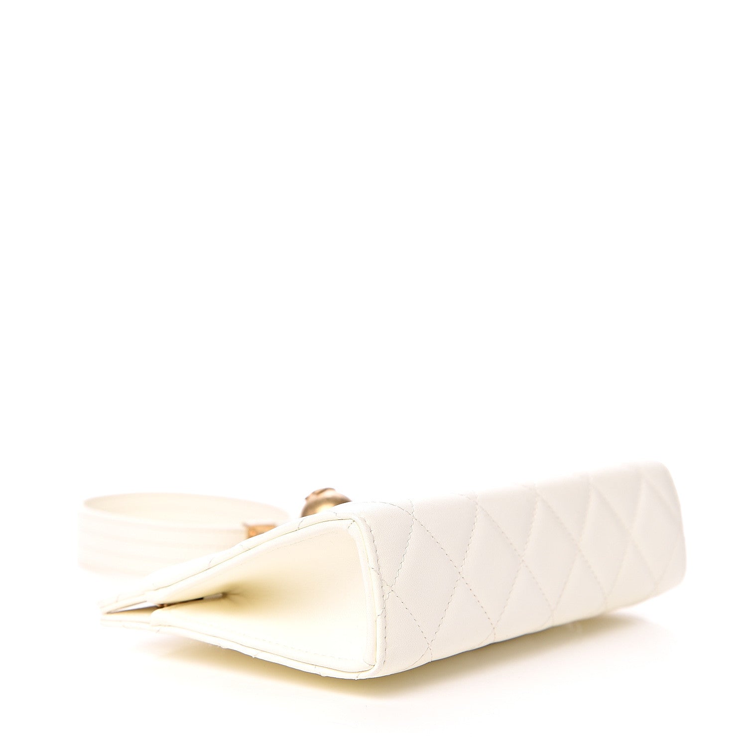 Chanel Lambskin Quilted Evening By The Sea Clutch White 3 of 10
